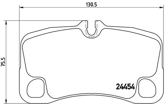 BREMBO Komplet kočionih obloga, disk-kočnica