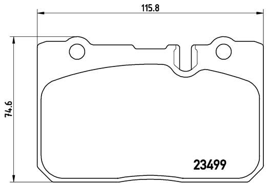 BREMBO Komplet kočionih obloga, disk-kočnica