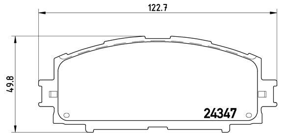 BREMBO Komplet kočionih obloga, disk-kočnica