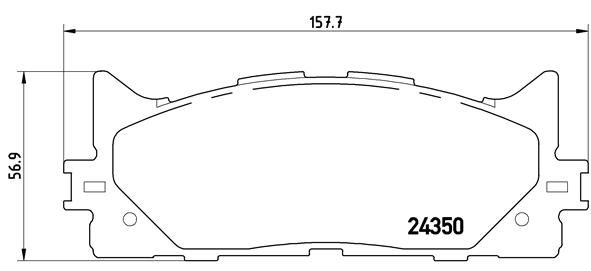 BREMBO Komplet kočionih obloga, disk-kočnica