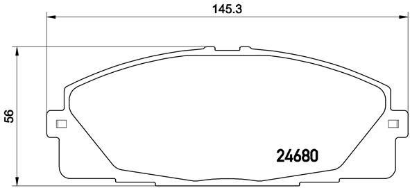 BREMBO Komplet kočionih obloga, disk-kočnica