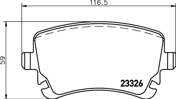 BREMBO Komplet kočionih obloga, disk-kočnica
