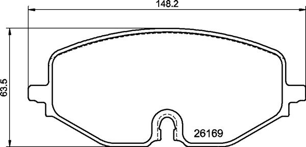 BREMBO Komplet kočnih obloga, disk kočnica