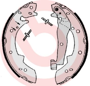 BREMBO Komplet kočionih papuča