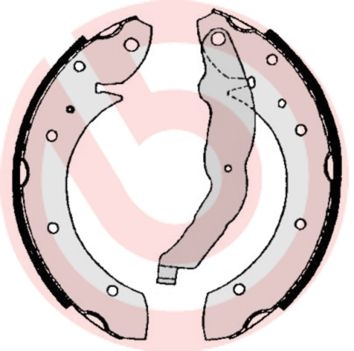 BREMBO Komplet kočionih papuča