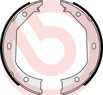 BREMBO Komplet kočionih papuča, parkirna kočnica