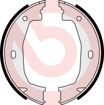 BREMBO Komplet kočionih papuča, parkirna kočnica