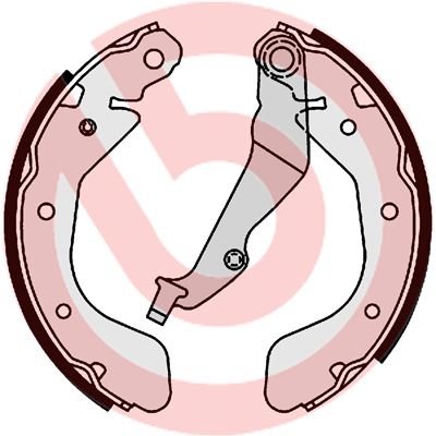 BREMBO Komplet kočionih papuča