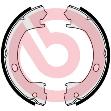BREMBO Komplet kočionih papuča, parkirna kočnica
