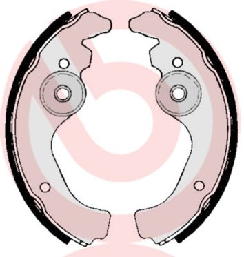 BREMBO Komplet kočionih papuča
