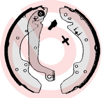 BREMBO Komplet kočionih papuča