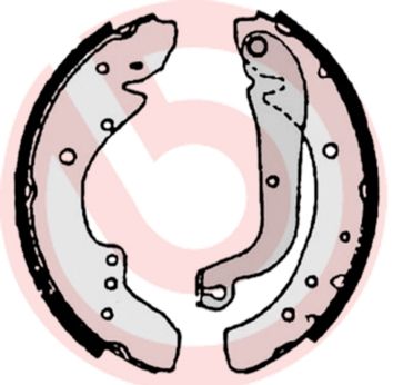 BREMBO Komplet kočionih papuča