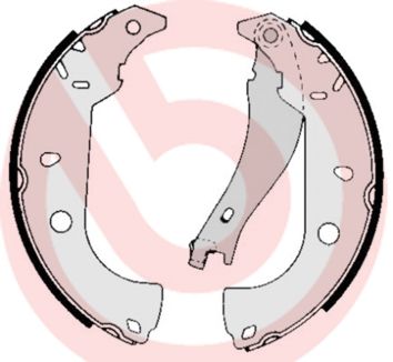 BREMBO Komplet kočionih papuča