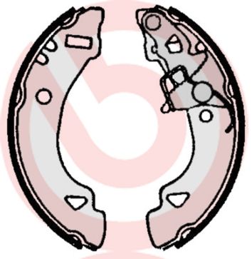 BREMBO Komplet kočionih papuča