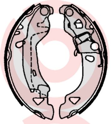 BREMBO Komplet kočionih papuča