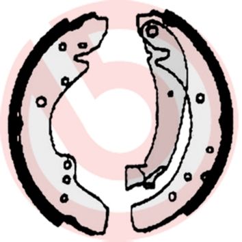 BREMBO Komplet kočionih papuča