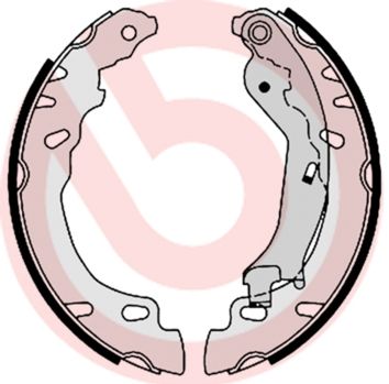 BREMBO Komplet kočionih papuča