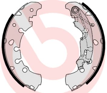 BREMBO Komplet kočionih papuča