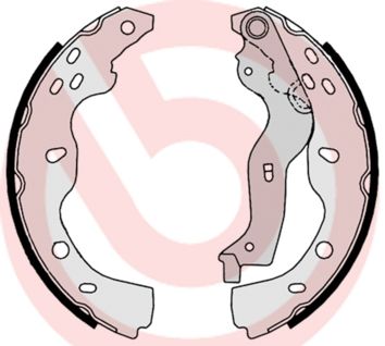 BREMBO Komplet kočionih papuča