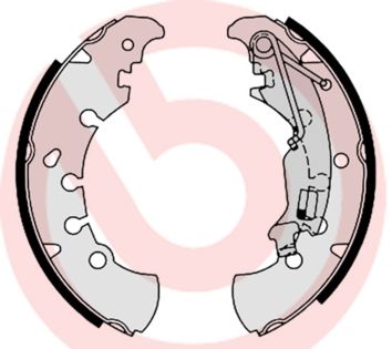 BREMBO Komplet kočionih papuča