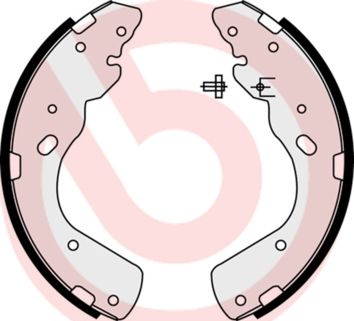 BREMBO Komplet kočionih papuča