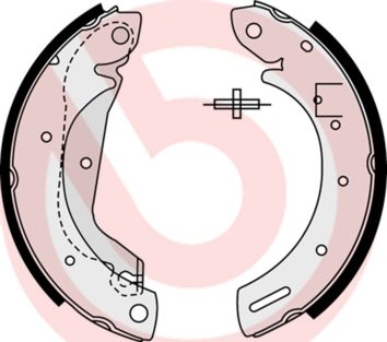 BREMBO Komplet kočionih papuča