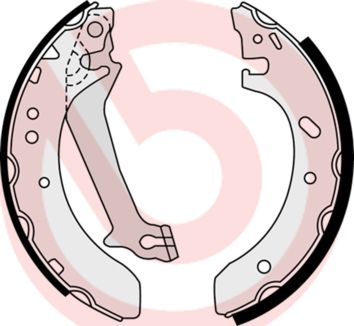 BREMBO Komplet kočionih papuča