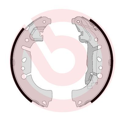 BREMBO Komplet kočionih papuča