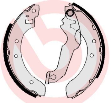 BREMBO Komplet kočionih papuča