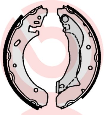 BREMBO Komplet kočionih papuča