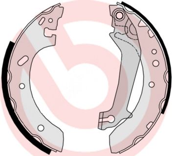 BREMBO Komplet kočionih papuča