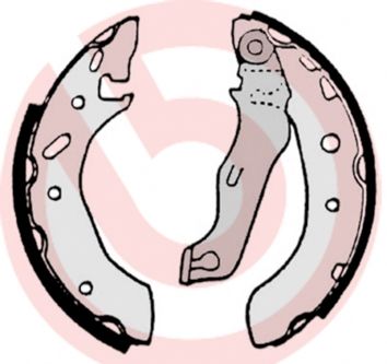 BREMBO Komplet kočionih papuča