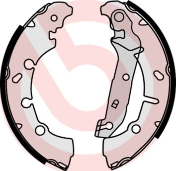 BREMBO Komplet kočionih papuča