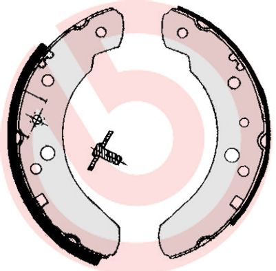 BREMBO Komplet kočionih papuča