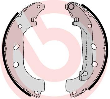 BREMBO Komplet kočionih papuča