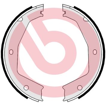 BREMBO Komplet kočionih papuča, parkirna kočnica