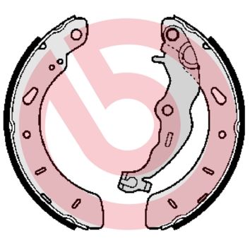 BREMBO Komplet kočionih papuča