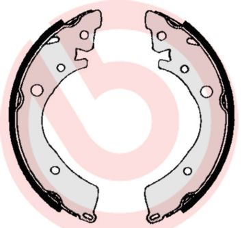 BREMBO Komplet kočionih papuča
