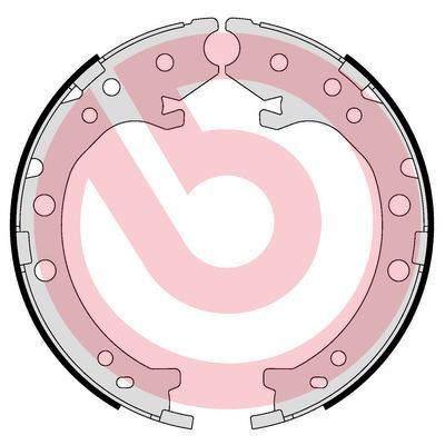 BREMBO Komplet kočionih papuča, parkirna kočnica