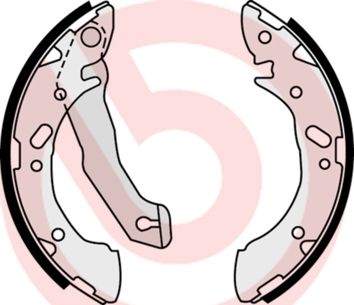 BREMBO Komplet kočionih papuča