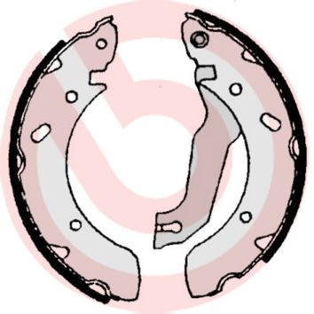 BREMBO Komplet kočionih papuča