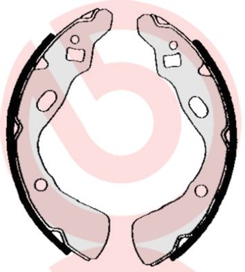 BREMBO Komplet kočionih papuča