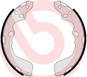 BREMBO Komplet kočionih papuča
