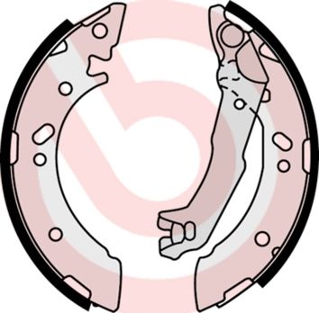 BREMBO Komplet kočionih papuča