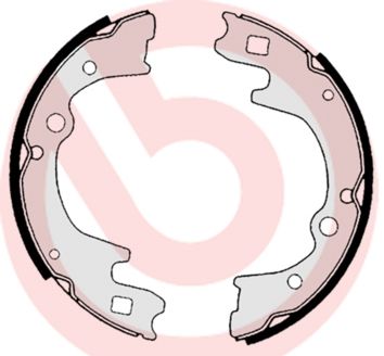 BREMBO Komplet kočionih papuča