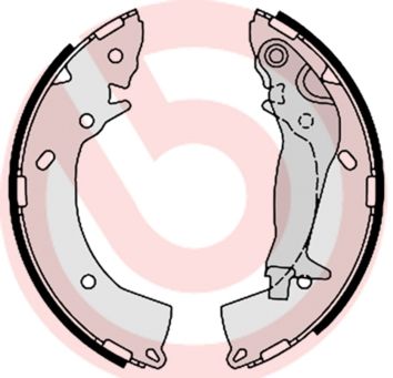 BREMBO Komplet kočionih papuča