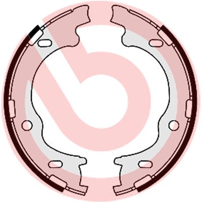 BREMBO Komplet kočionih papuča, parkirna kočnica