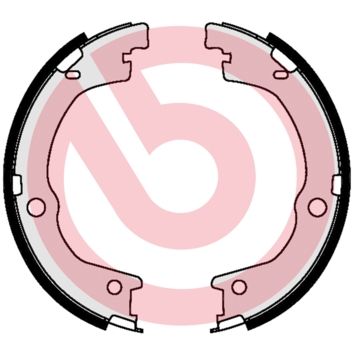 BREMBO Komplet kočionih papuča, parkirna kočnica