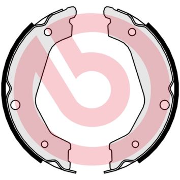 BREMBO Komplet kočionih papuča, parkirna kočnica