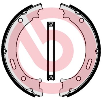 BREMBO Komplet kočionih papuča, parkirna kočnica